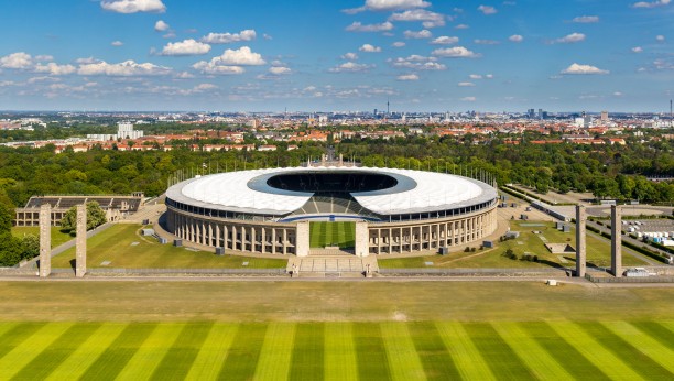 Berlin: "Olympiastadion"  /capacity: 70,000